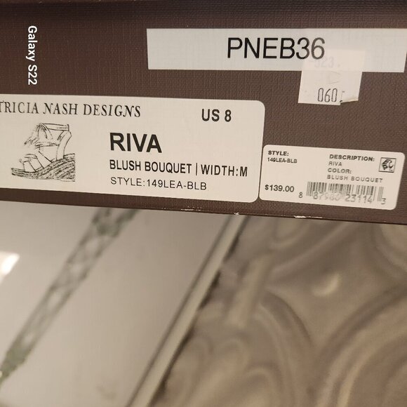 PATRICIA Nash Riva Wedge Sandals Blush Bouquet, SZ 8, NIB - Picture 6 of 10